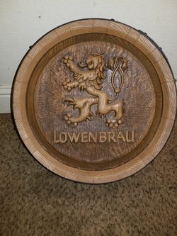 Royal Lion Barrel Wall Decor, Big Lion key decor