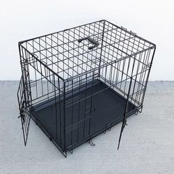 (New in box) $30 XSmall 24” Folding Metal Dog Crate Cage Kennel 24x17x19” 