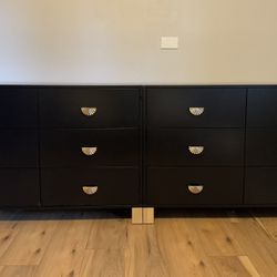 Two Black Dressers