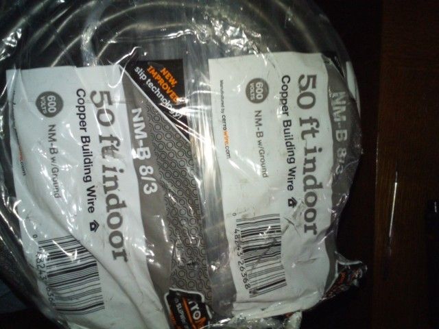 50 Foot Indoor 8/3 Elecutrical Wire