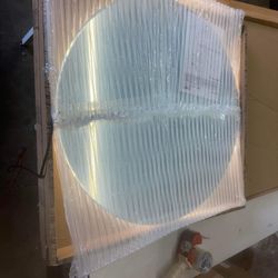 32 in. Round Frameless Anti-Fog Wall LED Light Bathroom Vanity Mirror with Illuminated Light