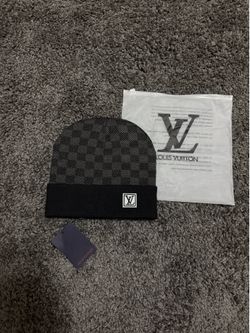 Black LV men beanie