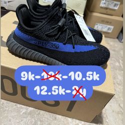 Adidas Yeezy Boost 350 V2 Dazzling Blue Kids Size 9k 10.5k 12.5k 