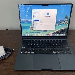 Apple MacBook Air M2 A2681 (2022) 13.6" Laptop Computer 8GB RAM 256GB SSD – Midnight