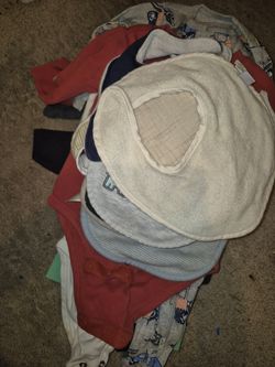 Baby boy clothes bibs and spit towels