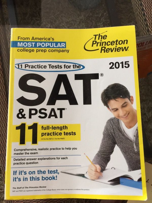 The Princeton review SAT and PSAT 2015 11 full length practice tests $15
