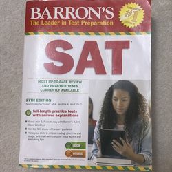 SAT test preparation 27th edition