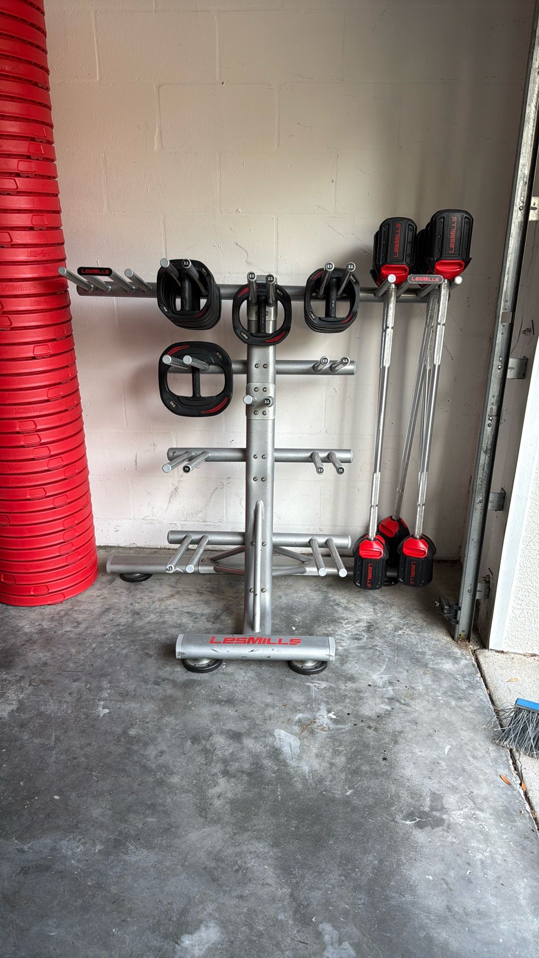 Les Milles Smart Bar And Weigh Plate Set Exercise