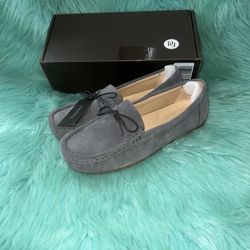 NIB Parfeying Women's Suede Leather Penny Loafers Driving Moccasins Women’s 8.5