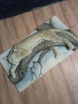 3D Leapord Wall Art