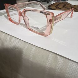 Chanel Eyeglasses Frame, Transparent Pink , 52,19,151.women, 