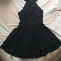 Black Halter Party Dress