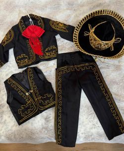 Traje De Charro De Niño. De 3 Años