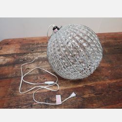 Faceted Beads Globe Pendant Light Dia 14" x 14"