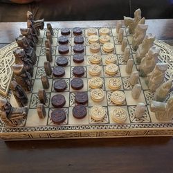 Design Toscano Isle of Lewis Chess Set. 
