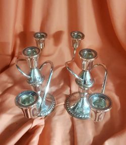 Amazing Pair of Duchin Creation Sterling Silver Candelabras | Unused and in Mint Condition