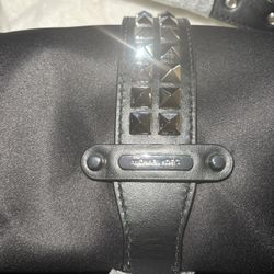 Michael Kors Olivia Small Studded Satin Crossbody Bag