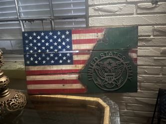 Wood Flag Army Emblem 