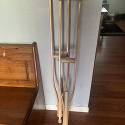 Wood Crutches 