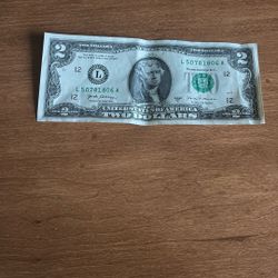 2 dollar bill