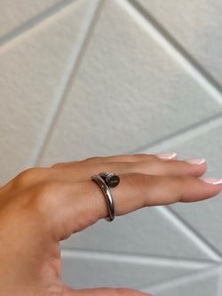 Women Cartier Silver Size 7