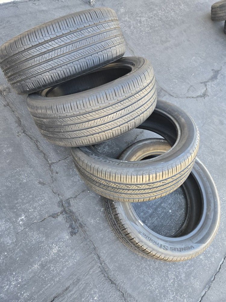 Set. Tires. 245. 50. 20. Hankook