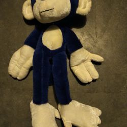 18" Blue Plush Monkey