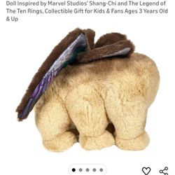 Marvel Studios’ Shang-Chi Morris Plush Character, 8-inch Soft Doll Inspired by Marvel Studios’ Shang-Chi and The Legend of The Ten Rings, Collectible 