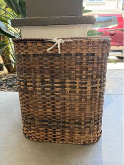 Large 2 section hamper