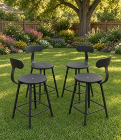 Metal chairs for outdoor ( indoor) —Set of 4