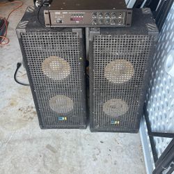 Amplifiers And 2x Speakers 