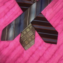 Bundle Of 3 Misc Brand Silk Ties