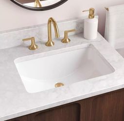 Signature Hardware Myers 21 in. Rectangular Undermount Bathroom Sink, White