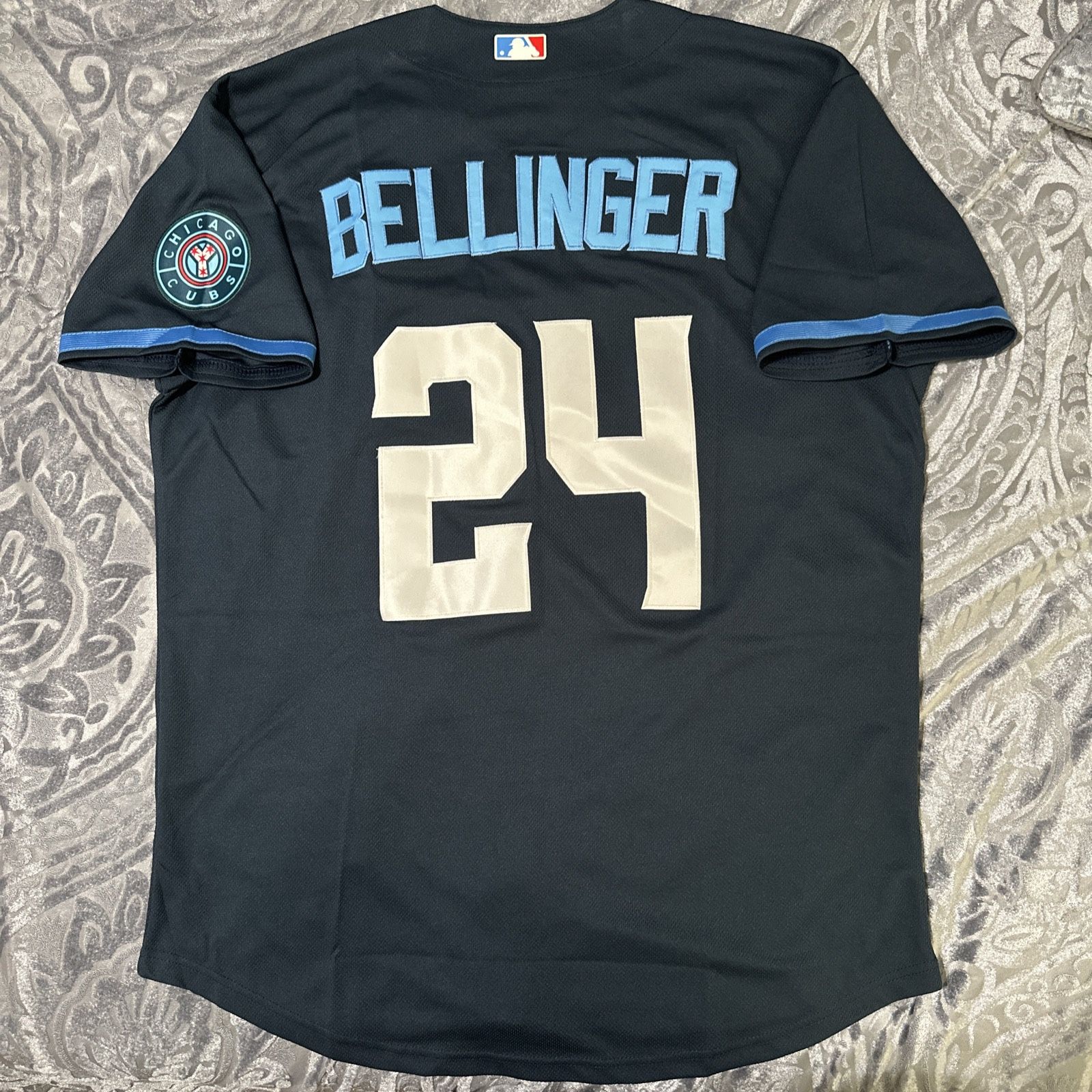 Cody Bellinger Jersey Chicago Cubs Navy Blue City Connect Wrigleyville Large