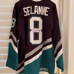 Authentic Mighty Ducks Autographed Jersey