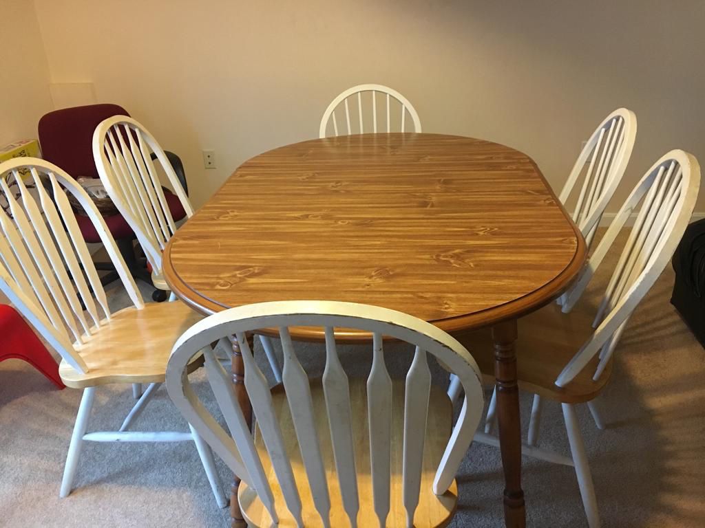Dining Table with Six Chairs