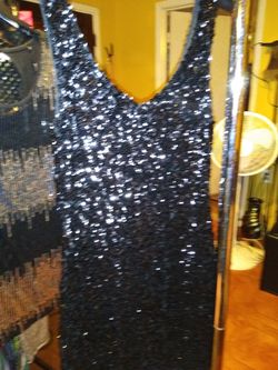 Little Black Sequin Dress Size Small