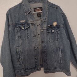 Harley 100th Anniversary Jean Jacket  Women's XL