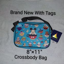 Brand New With Tags Jerrod Maruyama "Cuties" Collection Crossbody Purse Or Zip Lunch Bag From Disney