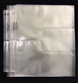 PHOTO PAGES 20TH CENTURY PLASTICS LOT OF 50 FOR 3.5X5” PHOTOS EA PAGE HOLDS 10
