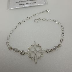 925 Sterling Silver Bracelet Witches Knot Nudo De Brujas 
