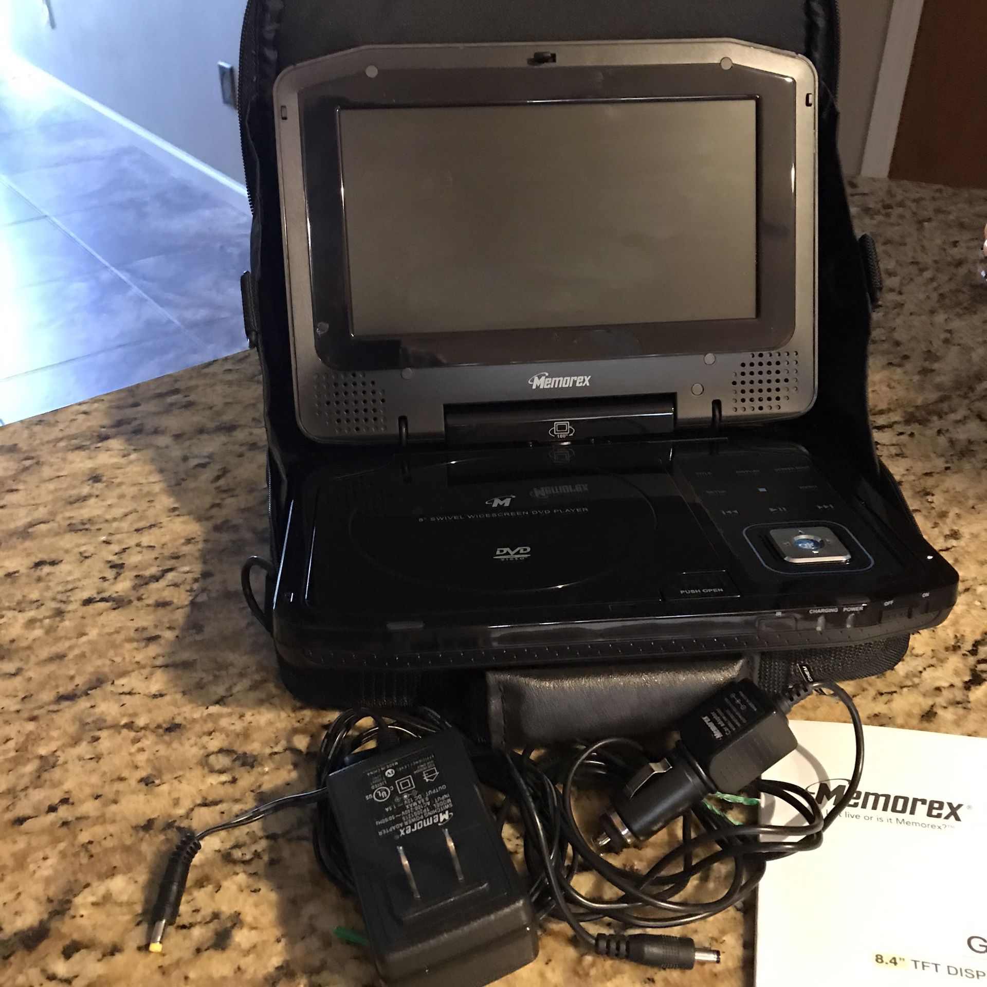 PHILLIPS 8.4” TFT Display Portable DVD Player with Storage Case