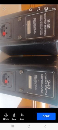 Receiver and speakers.