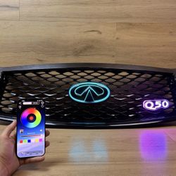 2014- 2024 INFINITI Q50 RGB LED EMBLEM / BADGE & GRILL BLUETOOTH