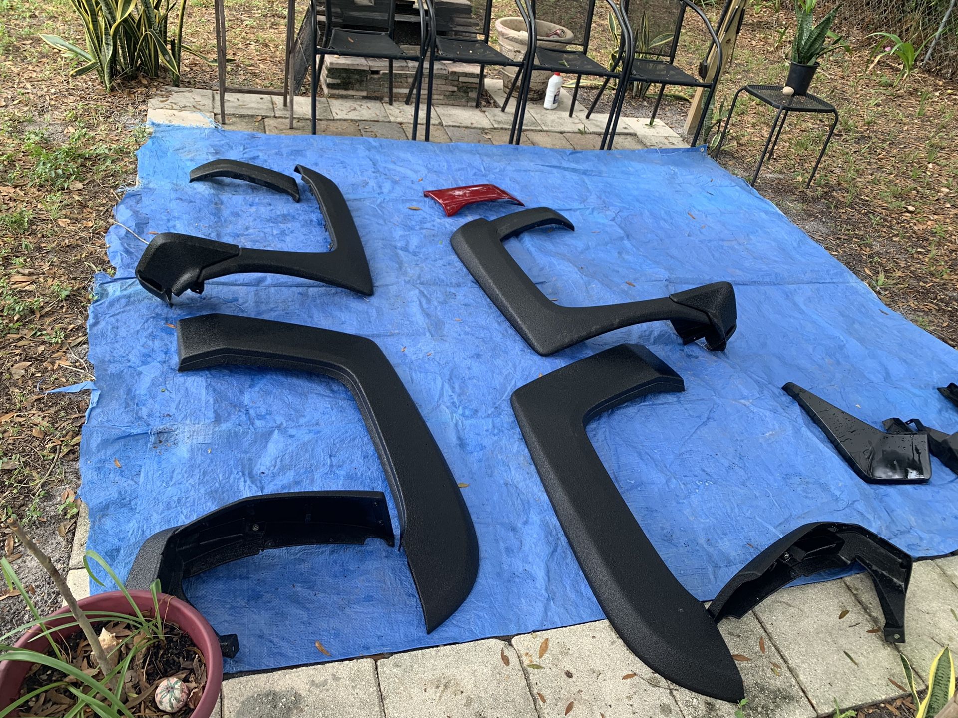 Honda Ridgeline line-x fender flares right side (complete set read description)