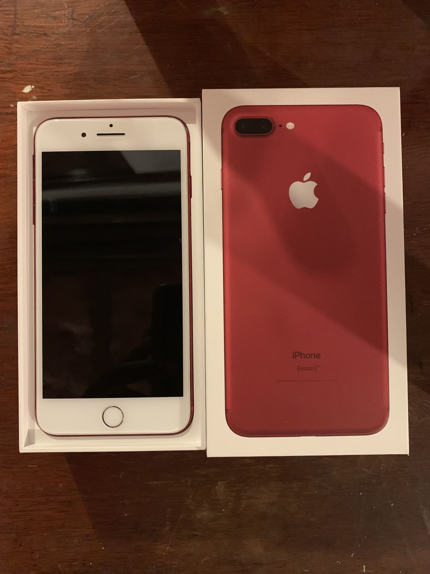 Apple iPhone 7 Plus, (PRODUCT) RED, 128GB.. Sprint CLEAN ESN (NO TRADES!!!)