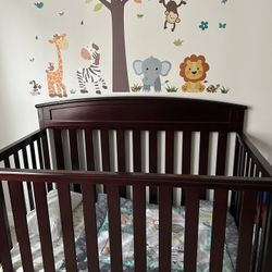 Crib Converted Toddler Bed With Mattress