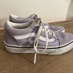 Vans 13.5 girls kids purple lavender sneakers shoes