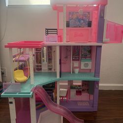 Barbie house, camper,cars and plane