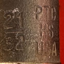 19” Extra Long 21/32 Recently Sharpened HIGH SPEED Drill Bit